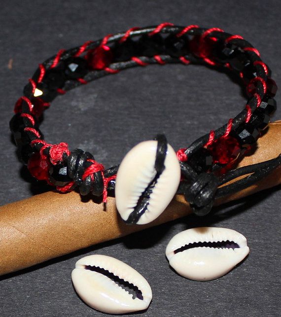 Traditional charmed bracelet used in spiritual practice